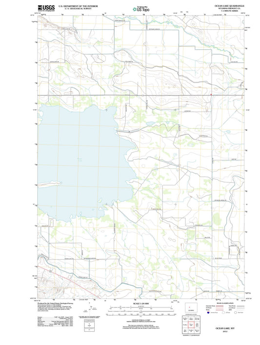 2012 Ocean Lake, WY - Wyoming - USGS Topographic Map