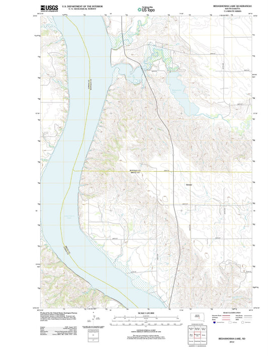 2012 Bedashosha Lake, SD - South Dakota - USGS Topographic Map