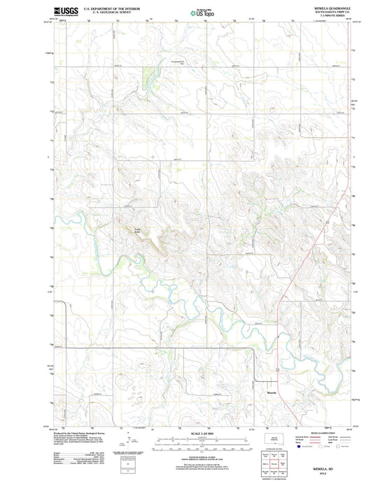 2012 Wewela, SD - South Dakota - USGS Topographic Map