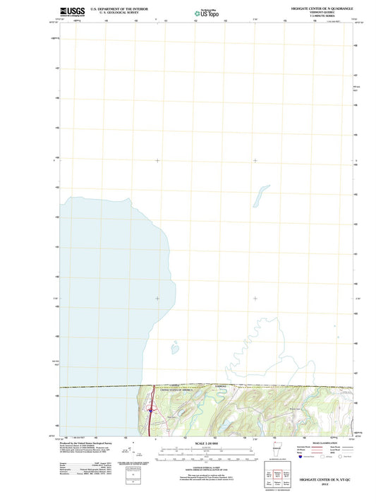 2012 Highgate Center, VT - Vermont - USGS Topographic Map v2