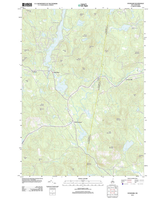 2012 Stoddard, NH - New Hampshire - USGS Topographic Map