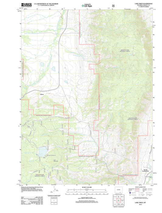 2012 Lake Owen, WY - Wyoming - USGS Topographic Map