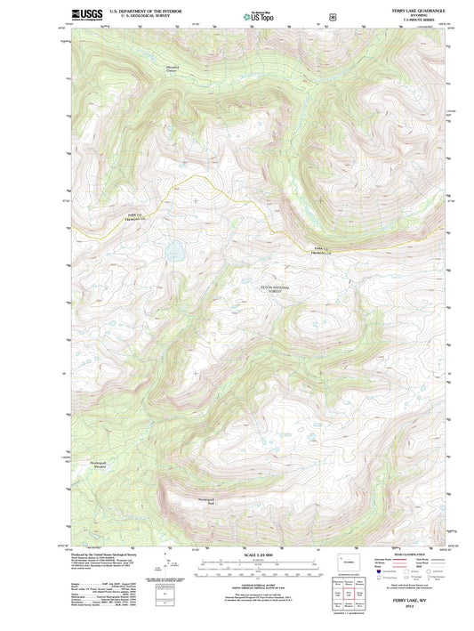 2012 Ferry Lake, WY - Wyoming - USGS Topographic Map