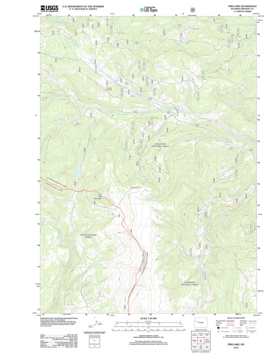 2012 Fish Lake, WY - Wyoming - USGS Topographic Map