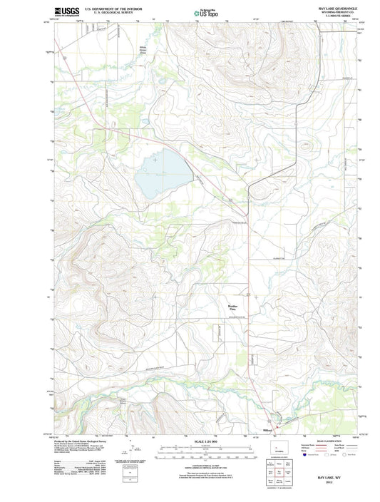 2012 Ray Lake, WY - Wyoming - USGS Topographic Map