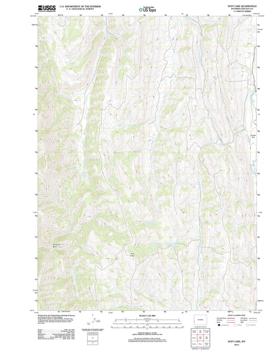 2012 Huff Lake, WY - Wyoming - USGS Topographic Map