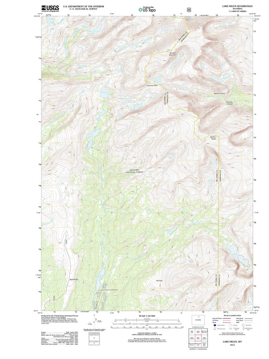 2012 Lake Helen, WY - Wyoming - USGS Topographic Map