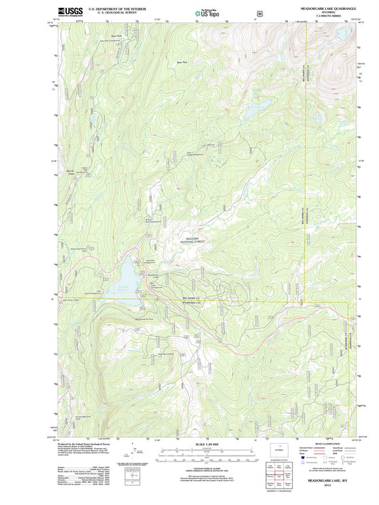2012 Meadowlark Lake, WY - Wyoming - USGS Topographic Map