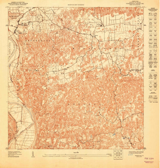 1947 Arecibo, PR - Puerto Rico - USGS Topographic Map