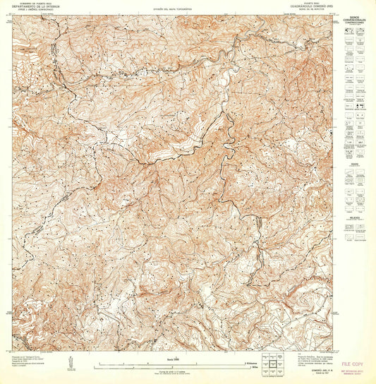 1947 Comerio, PR - Puerto Rico - USGS Topographic Map
