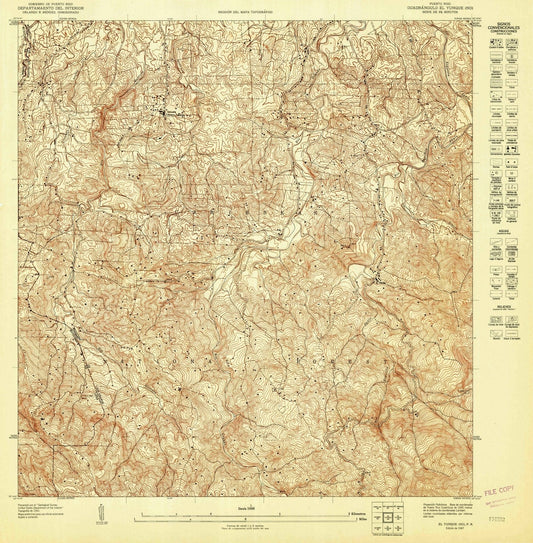 1947 El Yunque NO, PR - Puerto Rico - USGS Topographic Map