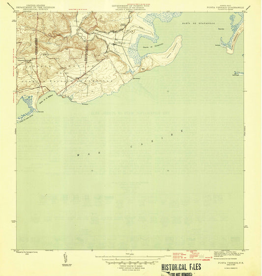 1946 Punta Verraco, PR - Puerto Rico - USGS Topographic Map