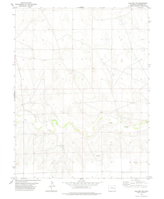1978 Galatea, CO - Colorado - USGS Topographic Map