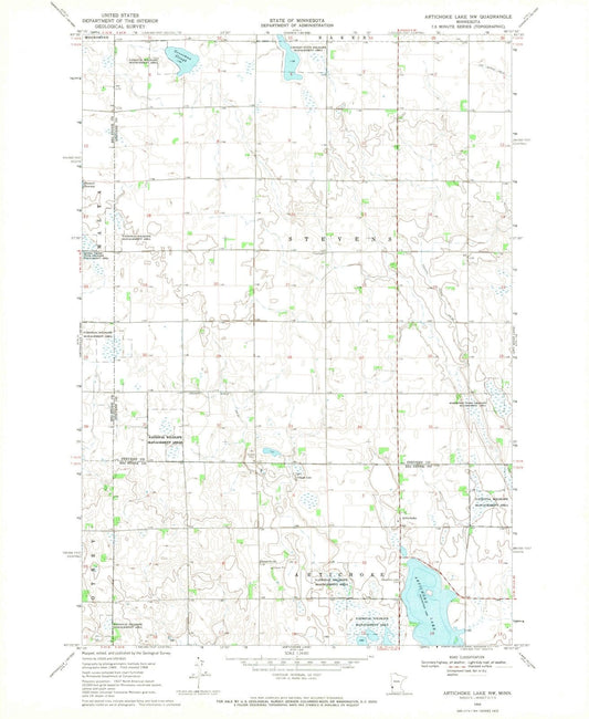 1968 Artichoke Lake, MN - Minnesota - USGS Topographic Map