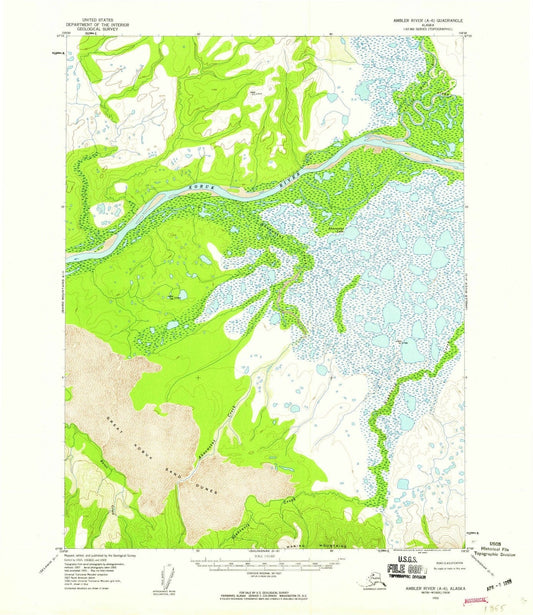 1955 Ambler River, AK - Alaska - USGS Topographic Map v3