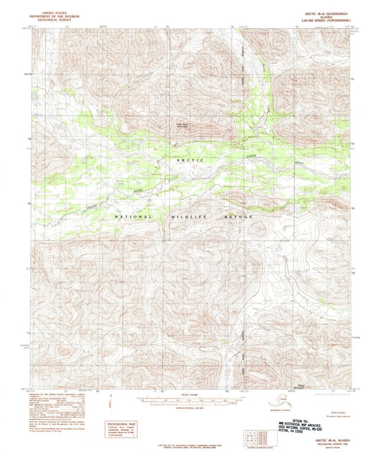 1983 Arctic, AK - Alaska - USGS Topographic Map v4