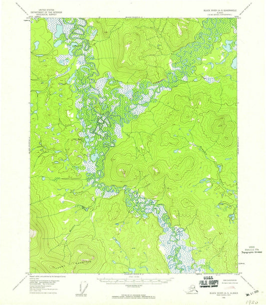 1956 Black River, AK - Alaska - USGS Topographic Map v3