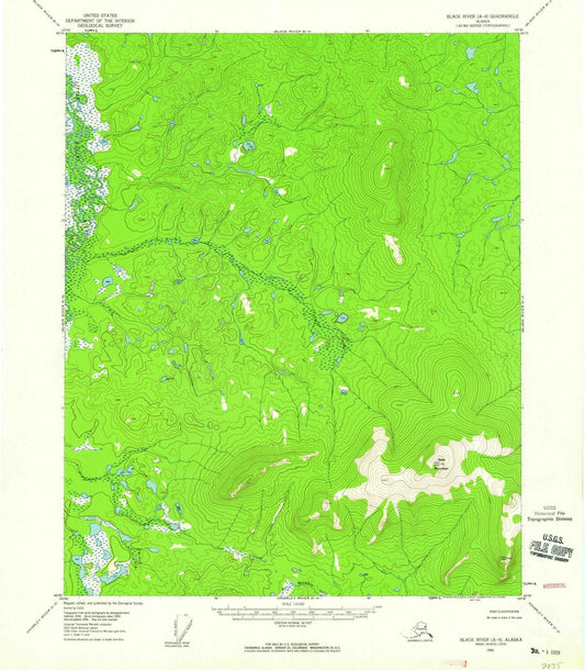 1956 Black River, AK - Alaska - USGS Topographic Map v4