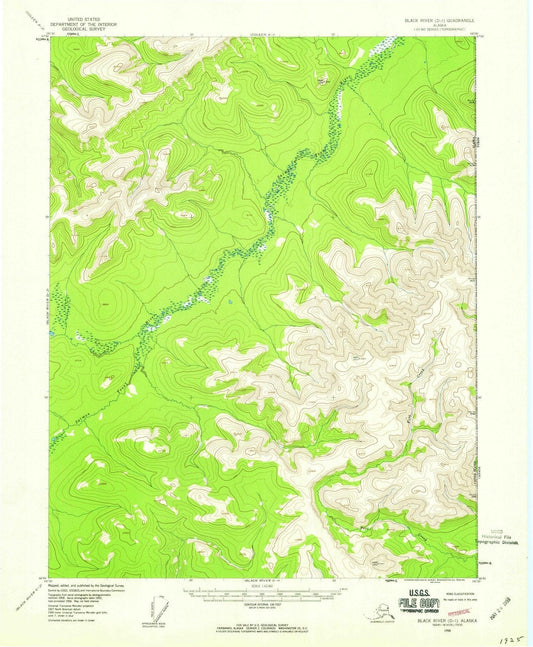 1956 Black River, AK - Alaska - USGS Topographic Map9