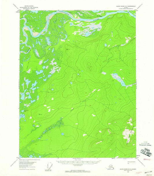 1956 Black River, AK - Alaska - USGS Topographic Map v23