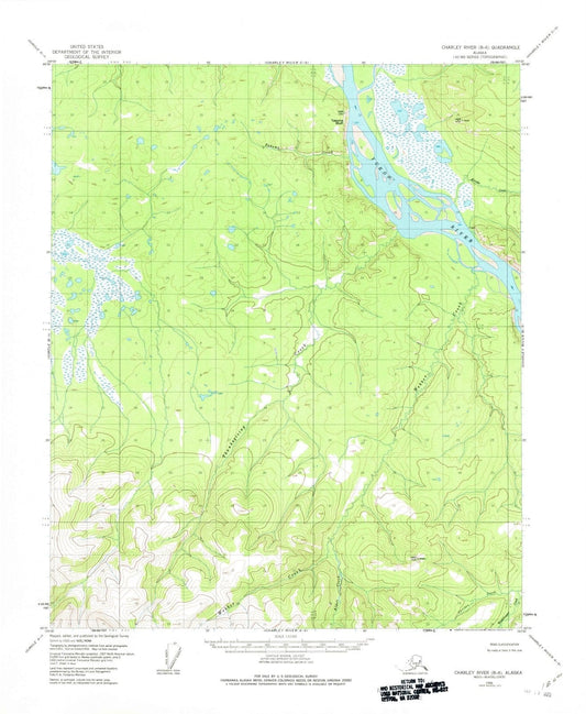 1956 Charley River, AK - Alaska - USGS Topographic Map2