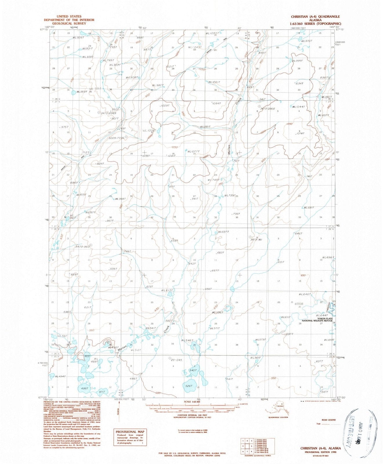 1990 Christian, AK - Alaska - USGS Topographic Map v4