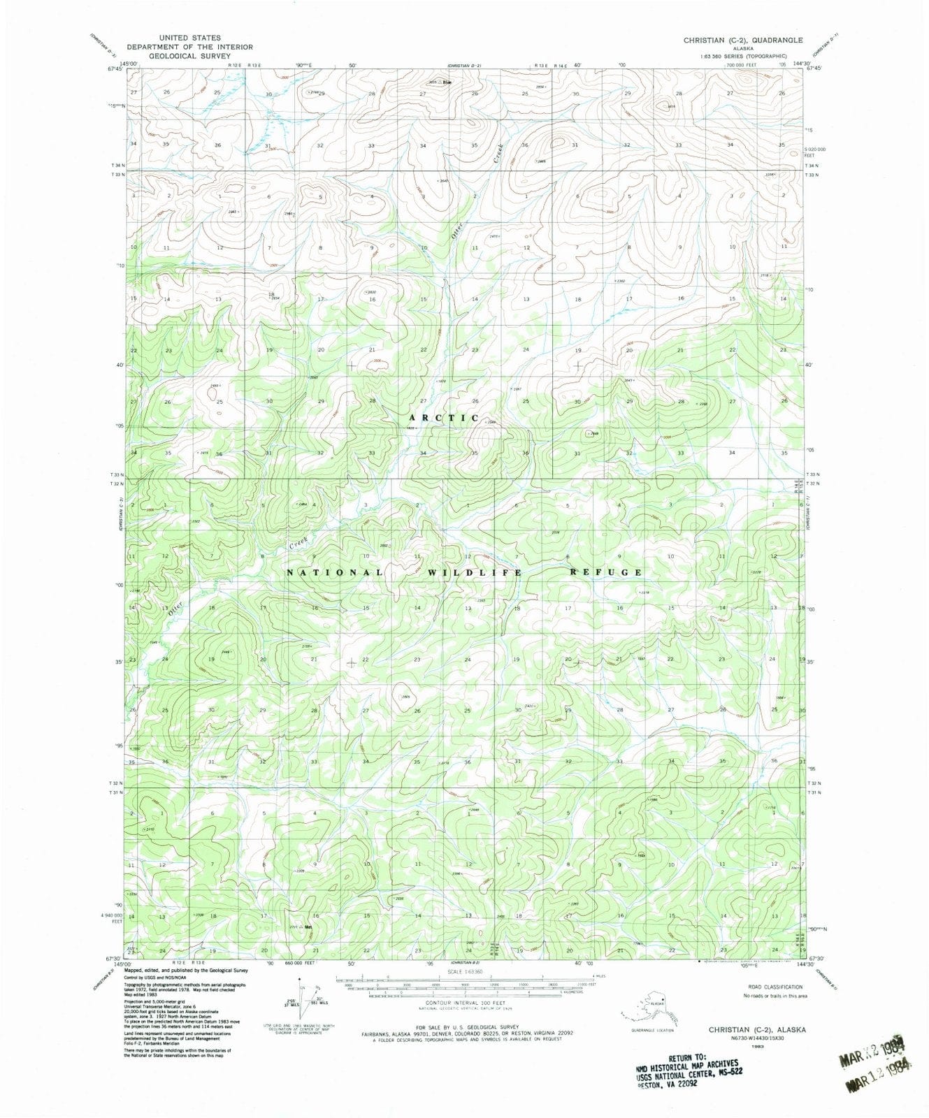 1983 Christian, AK - Alaska - USGS Topographic Map v2