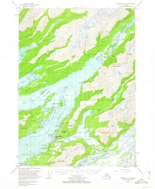 1951 Cordova, AK - Alaska - USGS Topographic Map v7
