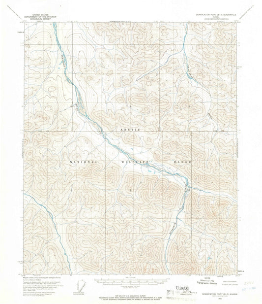 1956 Demarcation Point, AK - Alaska - USGS Topographic Map v3