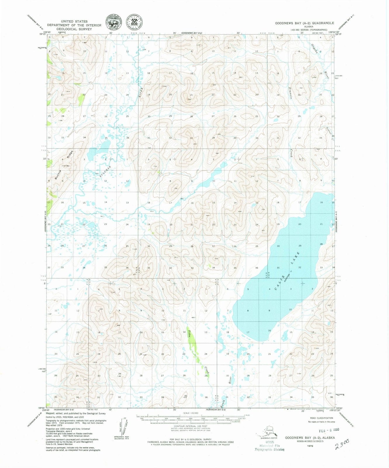 1979 Goodnewsay, AK - Alaska - USGS Topographic Map v2