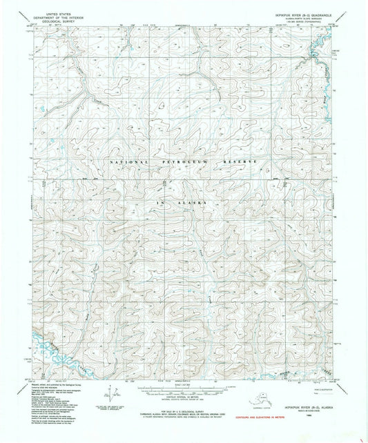 1985 Ikpikpuk River, AK - Alaska - USGS Topographic Map v2