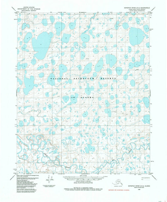 1984 Ikpikpuk River, AK - Alaska - USGS Topographic Map v7