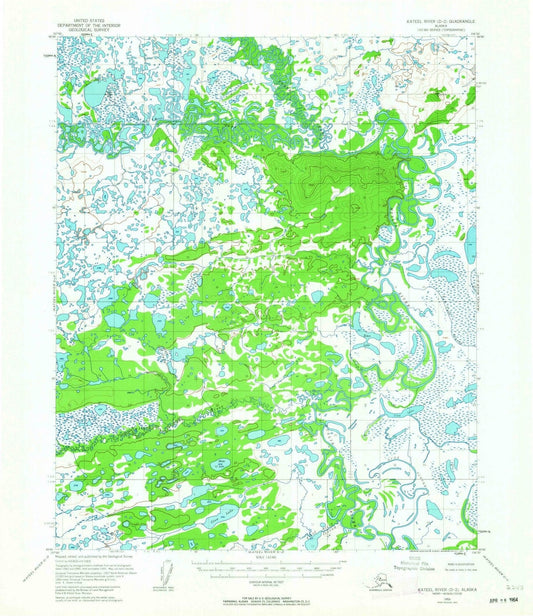 1955 Kateel River, AK - Alaska - USGS Topographic Map v4