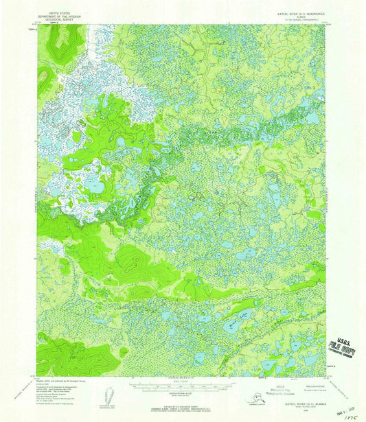1954 Kateel River, AK - Alaska - USGS Topographic Map v8