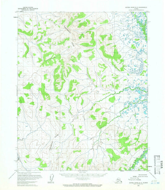 1954 Kateel River, AK - Alaska - USGS Topographic Map0