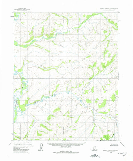 1954 Kateel River, AK - Alaska - USGS Topographic Map1