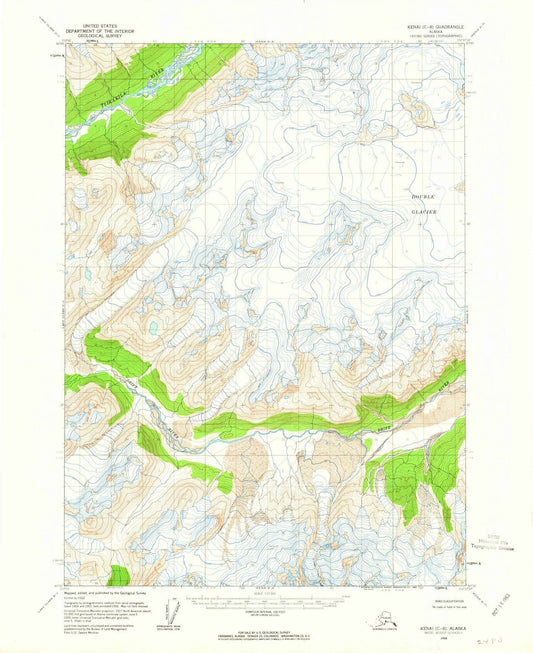 1958 Kenai, AK - Alaska - USGS Topographic Map v7