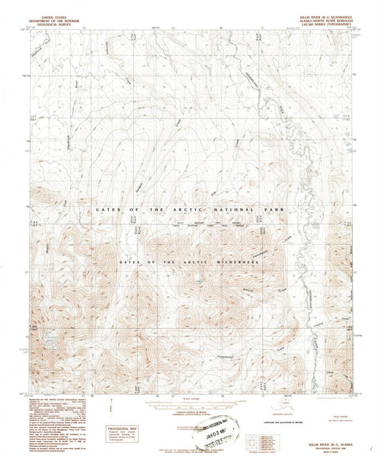 1986 Killik River, AK - Alaska - USGS Topographic Map v5