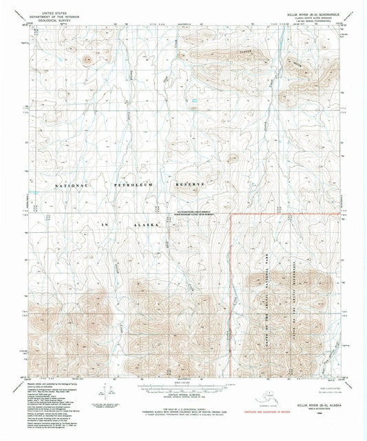 1984 Killik River, AK - Alaska - USGS Topographic Map v2