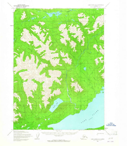 1954 Lakelark, AK - Alaska - USGS Topographic Map v8