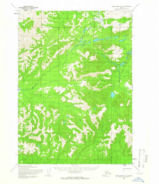1954 Lakelark, AK - Alaska - USGS Topographic Map v9