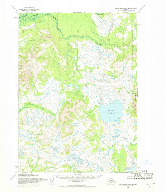 1954 Lakelark, AK - Alaska - USGS Topographic Map1