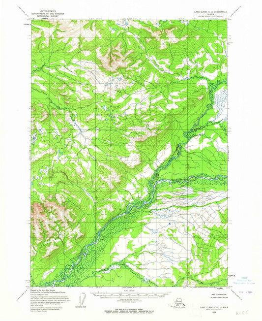 1954 Lakelark, AK - Alaska - USGS Topographic Map7