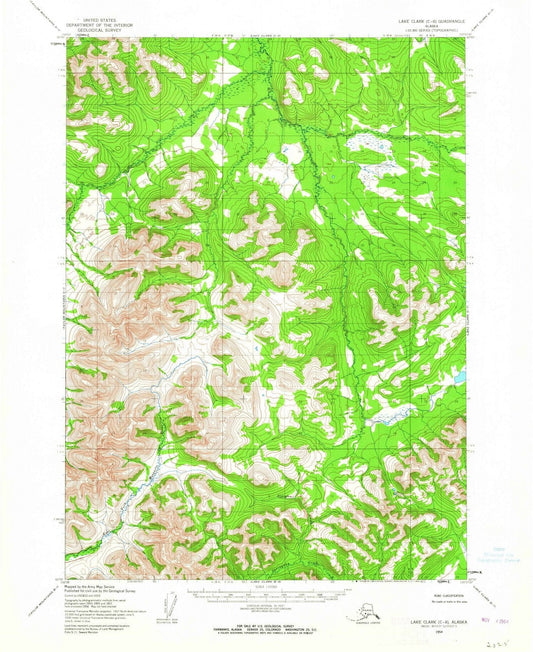 1954 Lakelark, AK - Alaska - USGS Topographic Map8
