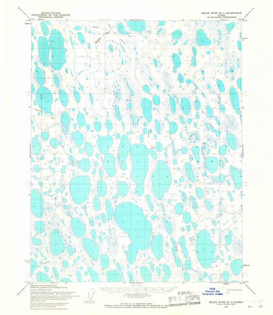 1955 Meade River, AK - Alaska - USGS Topographic Map v6
