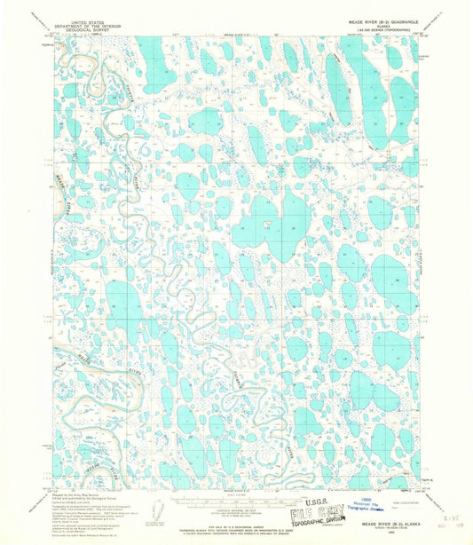 1955 Meade River, AK - Alaska - USGS Topographic Map v7