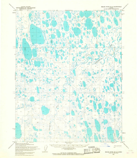 1955 Meade River, AK - Alaska - USGS Topographic Map v9