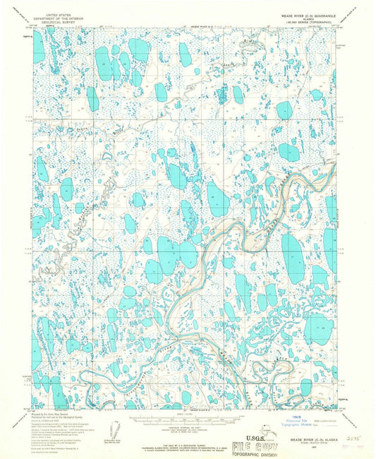 1955 Meade River, AK - Alaska - USGS Topographic Map3
