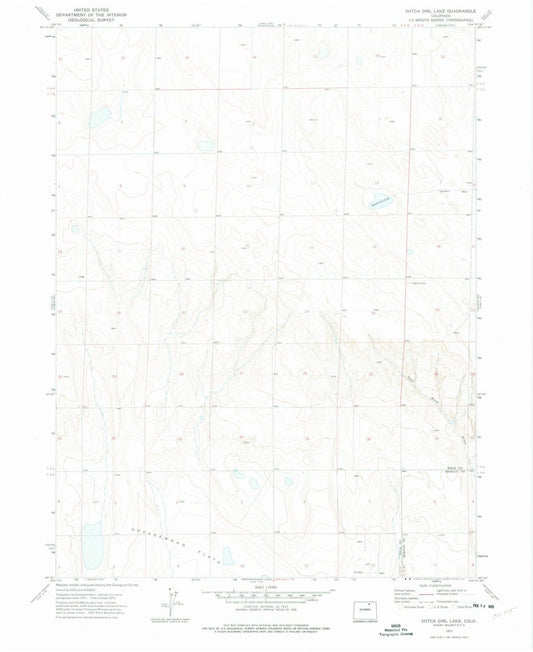 1972 Dutch Girl Lake, CO - Colorado - USGS Topographic Map