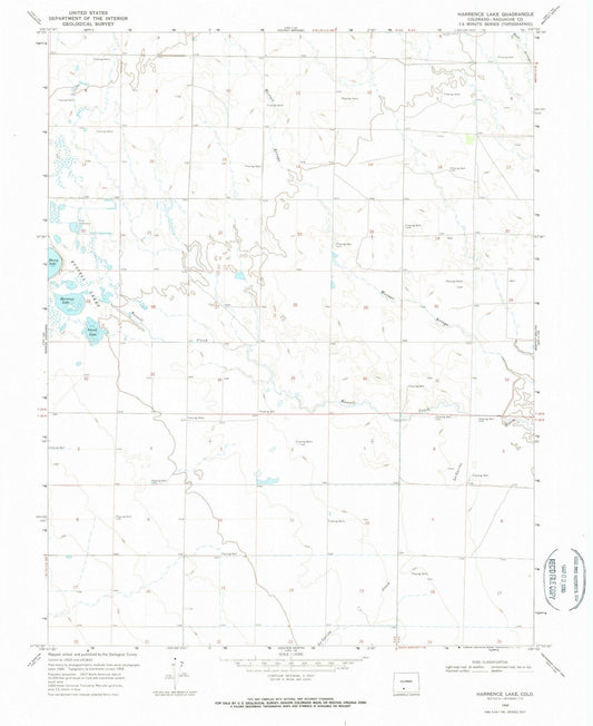 1968 Harrence Lake, CO - Colorado - USGS Topographic Map